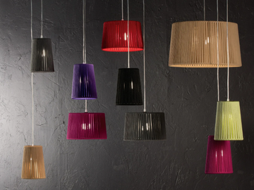 DRUM - LED handmade rope pendant lamp by Olé Lighting - view 2